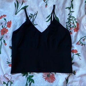 Black Longline Bralette